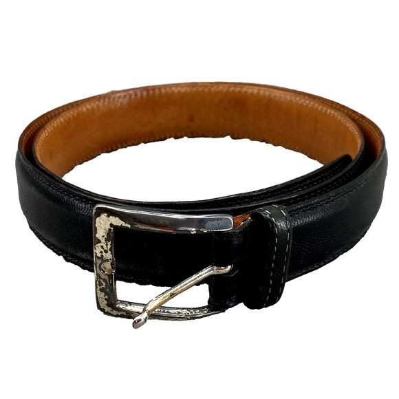 Martin Dingman Leather Belt‎ Men's 36 Italian Calfskin USA Made Corpcore Classic - Picture 1 of 10
